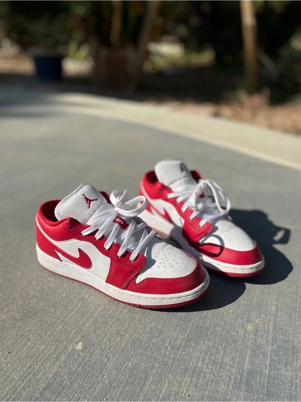 Gym red air jordan 1 low GS